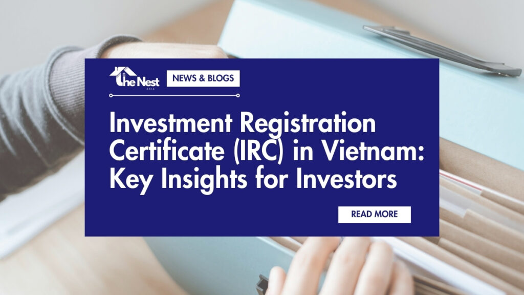 Investment Registration Certificate IRC Vietnam